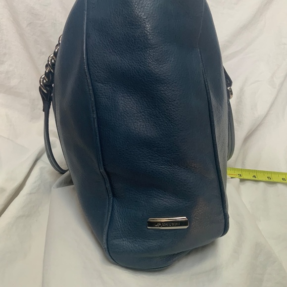 Blue Leather B.Makowsky Leather Shoulder Bag/Tote - Picture 8 of 10